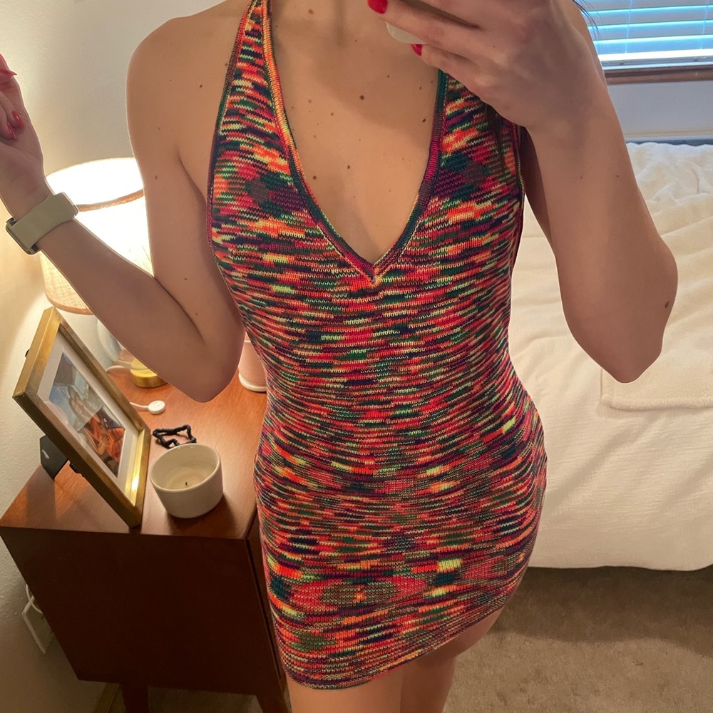 Halter knit dress
